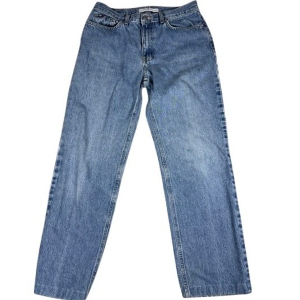 Tommy Hilfiger Jeans Womens 6 Straight Leg High Rise Medium Wash Blue Denim